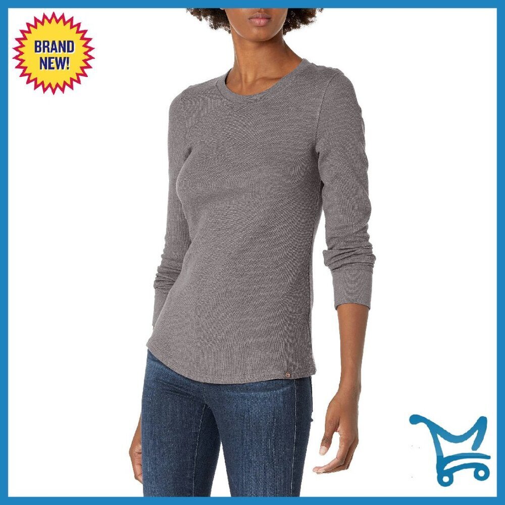 Plus Size Long Sleeve Thermal Shirt Tagless Rib Knit Warm